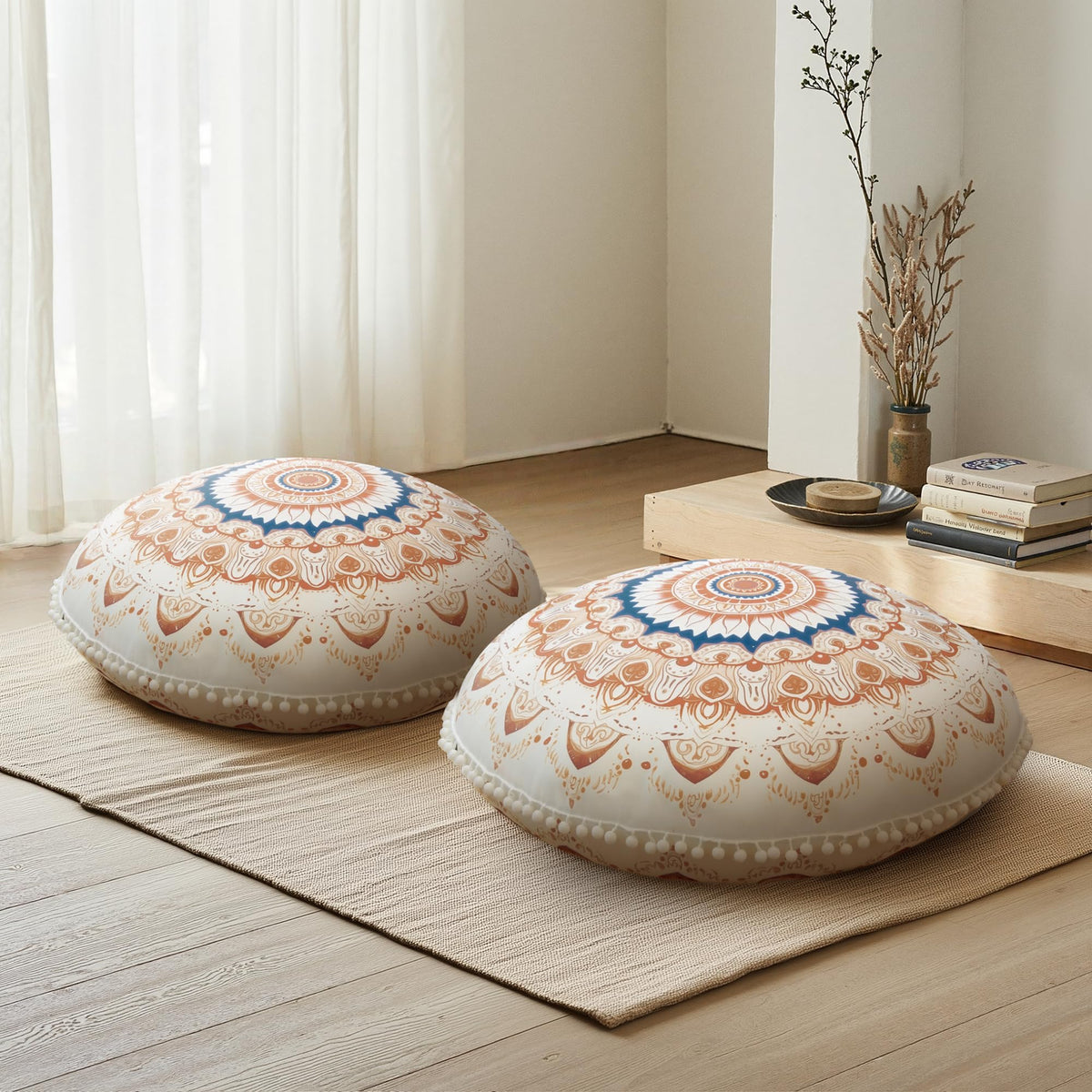 Meditation Cushion Set of 2 (Brown / X-Large)