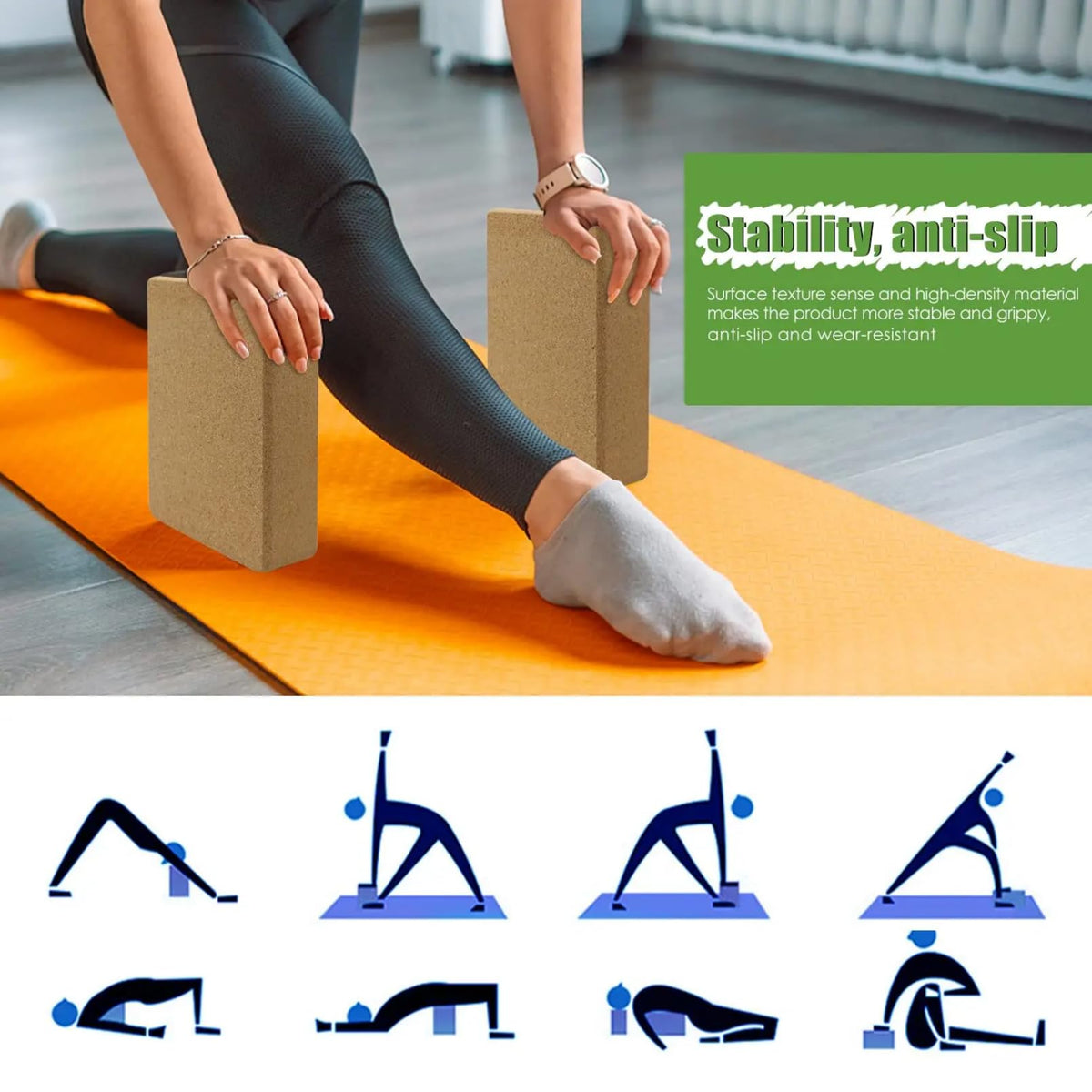 Cork Yoga Blocks (Cork 1 Pack)