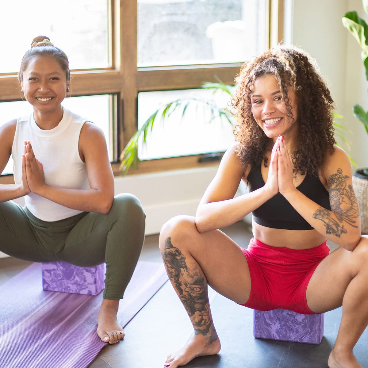 4" Foam Yoga Block (Cosmic Purple)