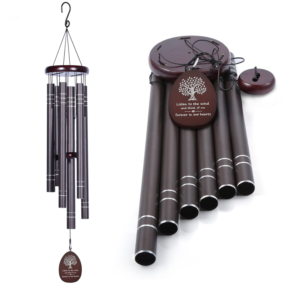 Large Wind Chimes Outside Deep Tone