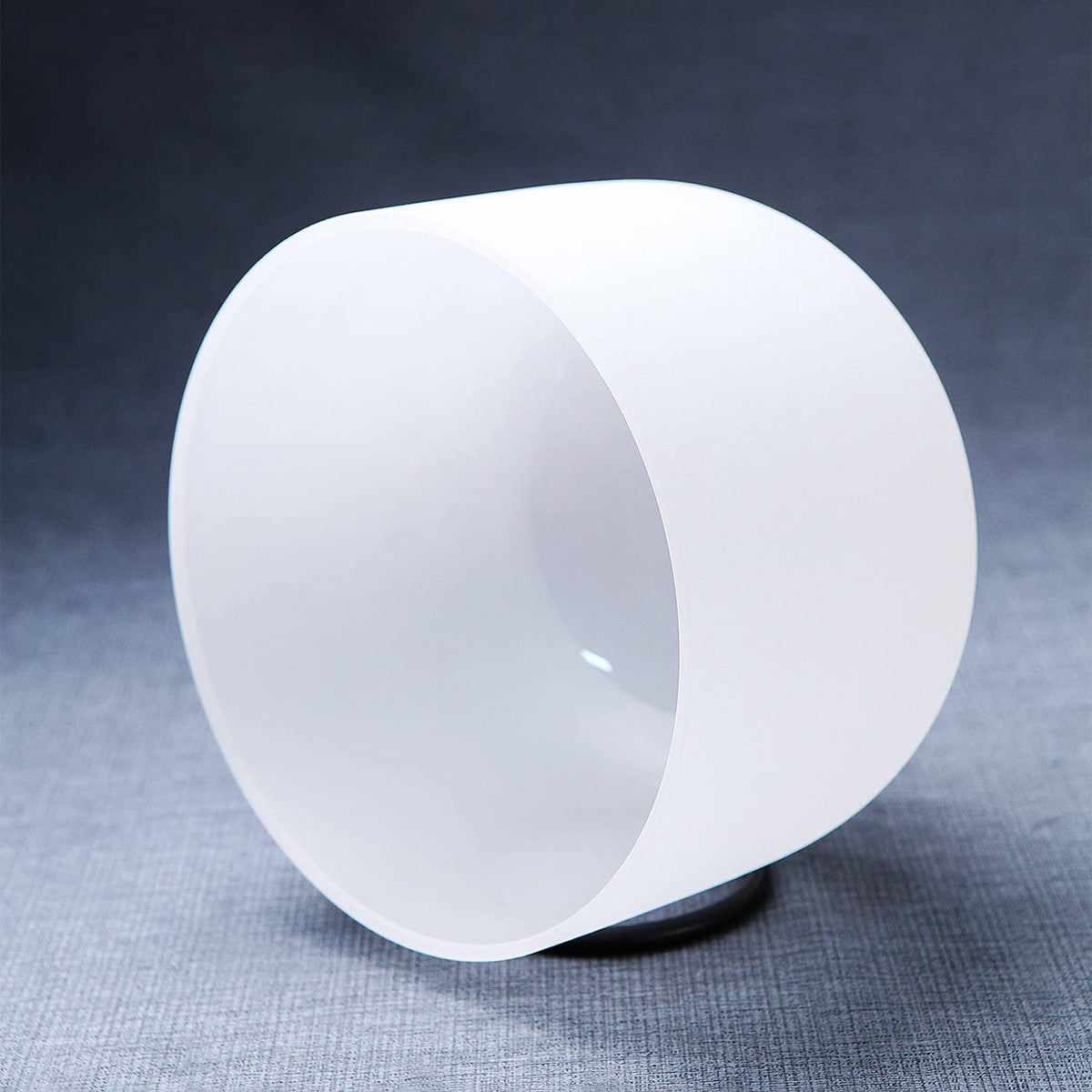 432Hz 12 Inch E Note Frosted Quartz Crystal Singing Bowl Solar Plexus Chakra With Carrying Case for Yoga Sound Healing Bath Musical Instrument (12 Inch E 432hz)