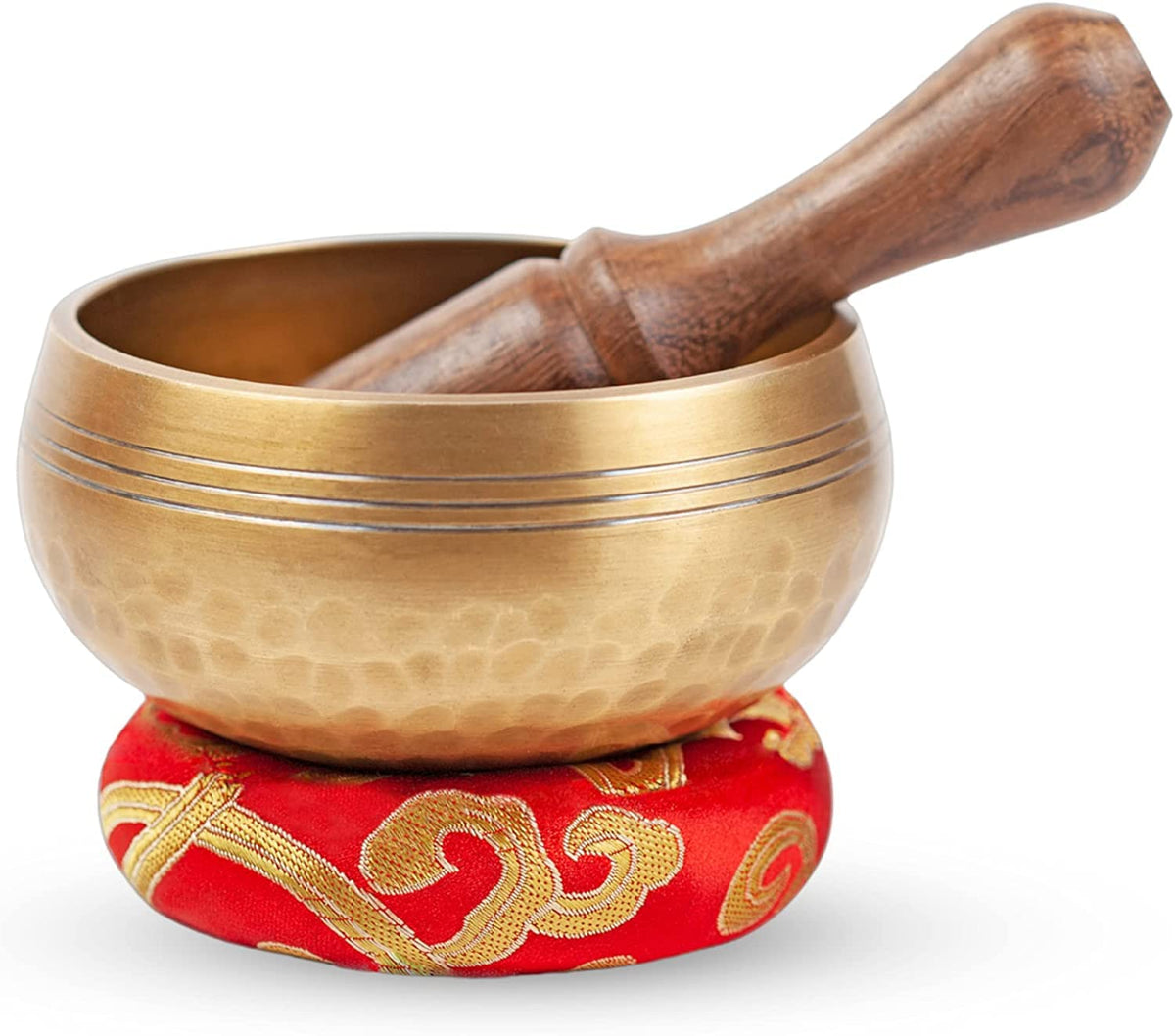 Tibetan Singing Bowl Set (Gold - 3.5 Inch)