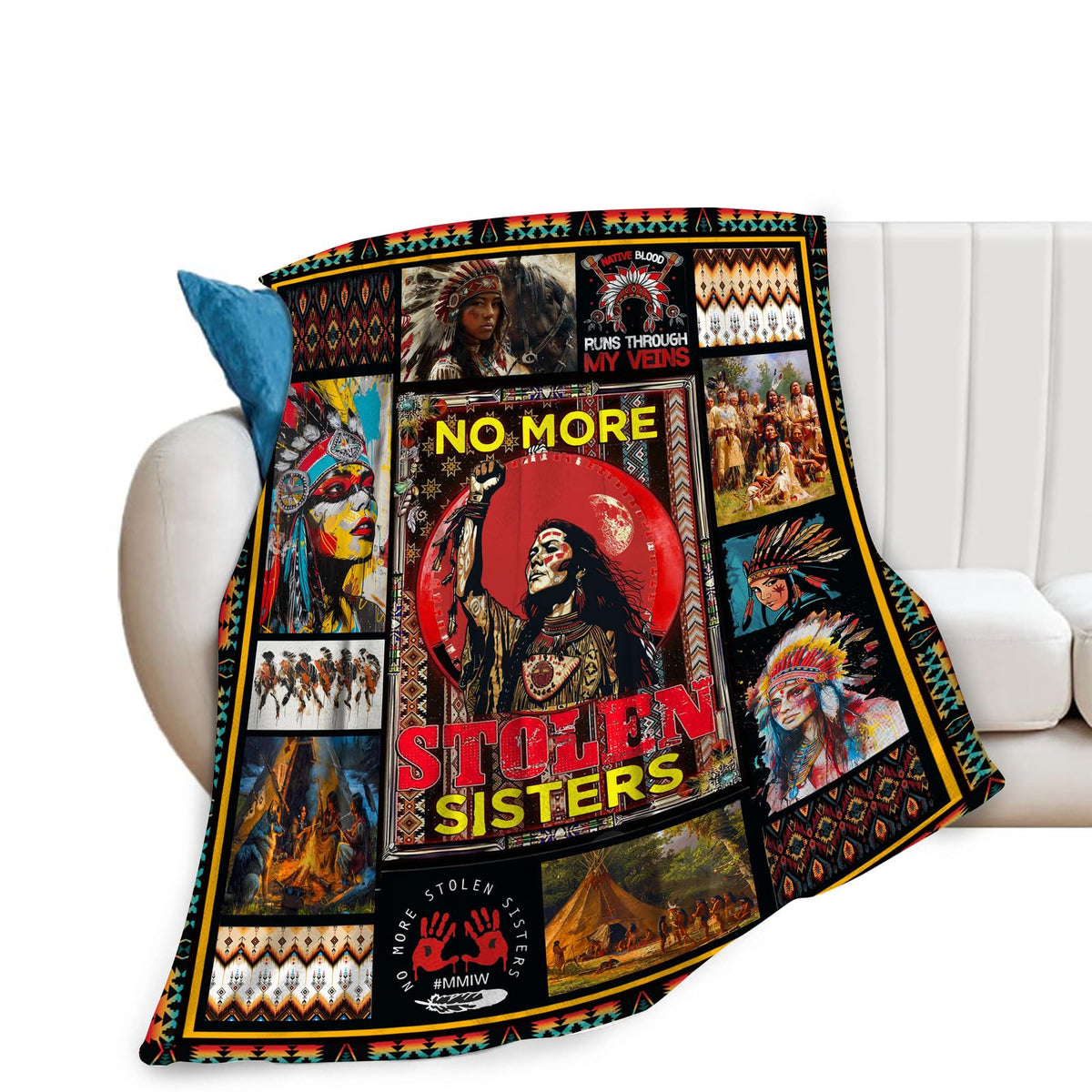 Native American Blanket (40"x50" / Sisters)