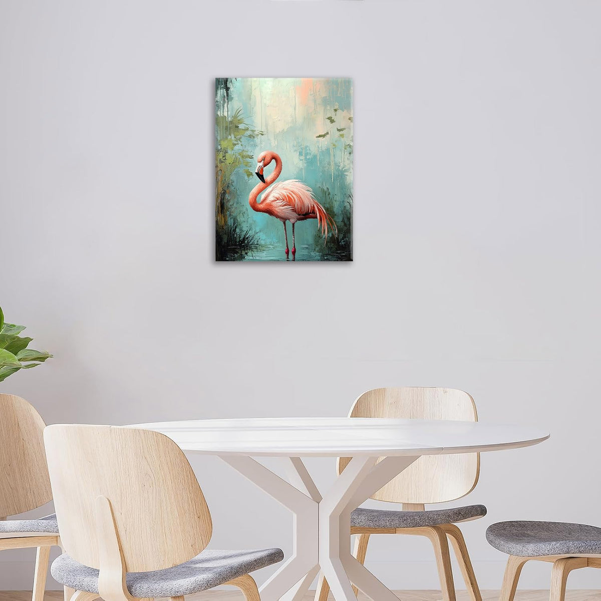 Flamingo Wall Art (16"L x 12"W / Flamingo)