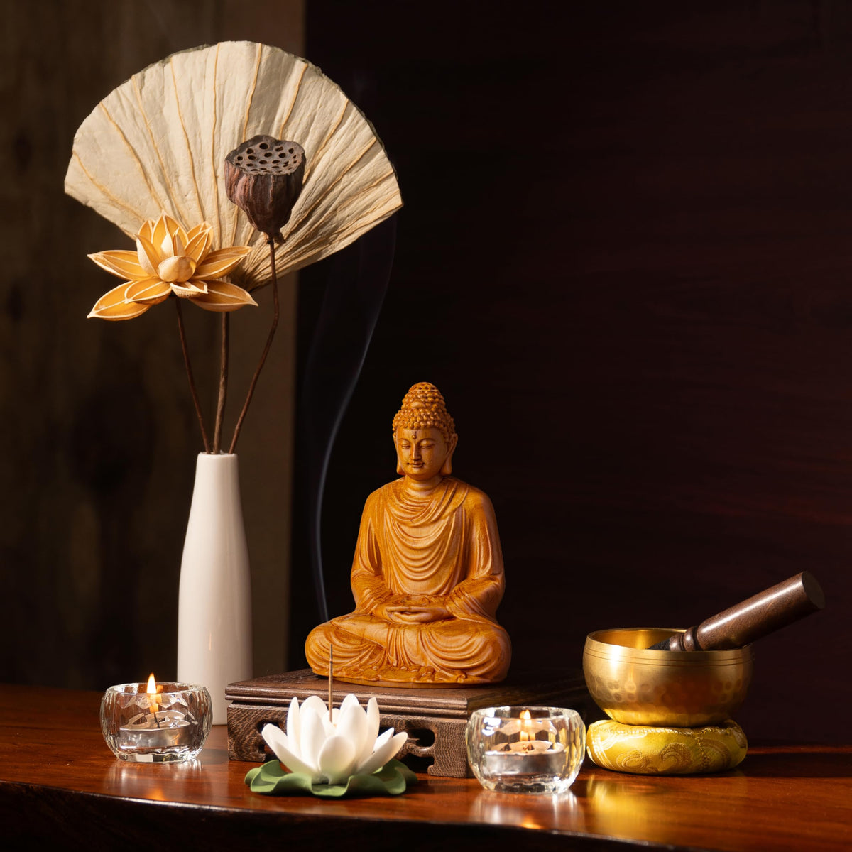 Buddha Statue Indoor Meditation Accessories (Meditating Buddha Statue)