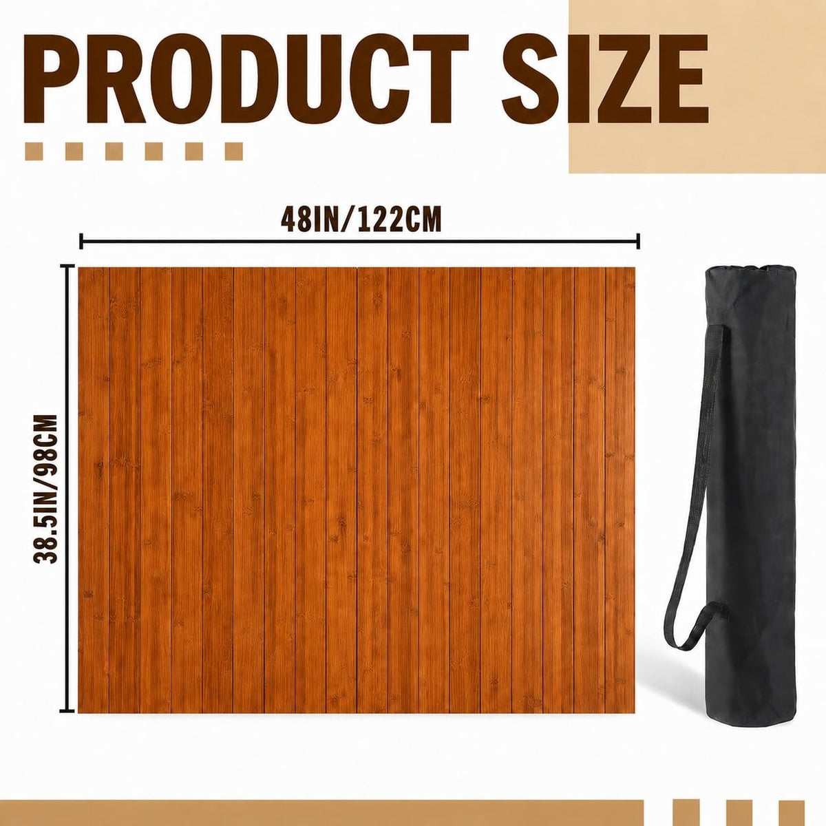 Foldable Tap Dance Floor (Walnut Brown)