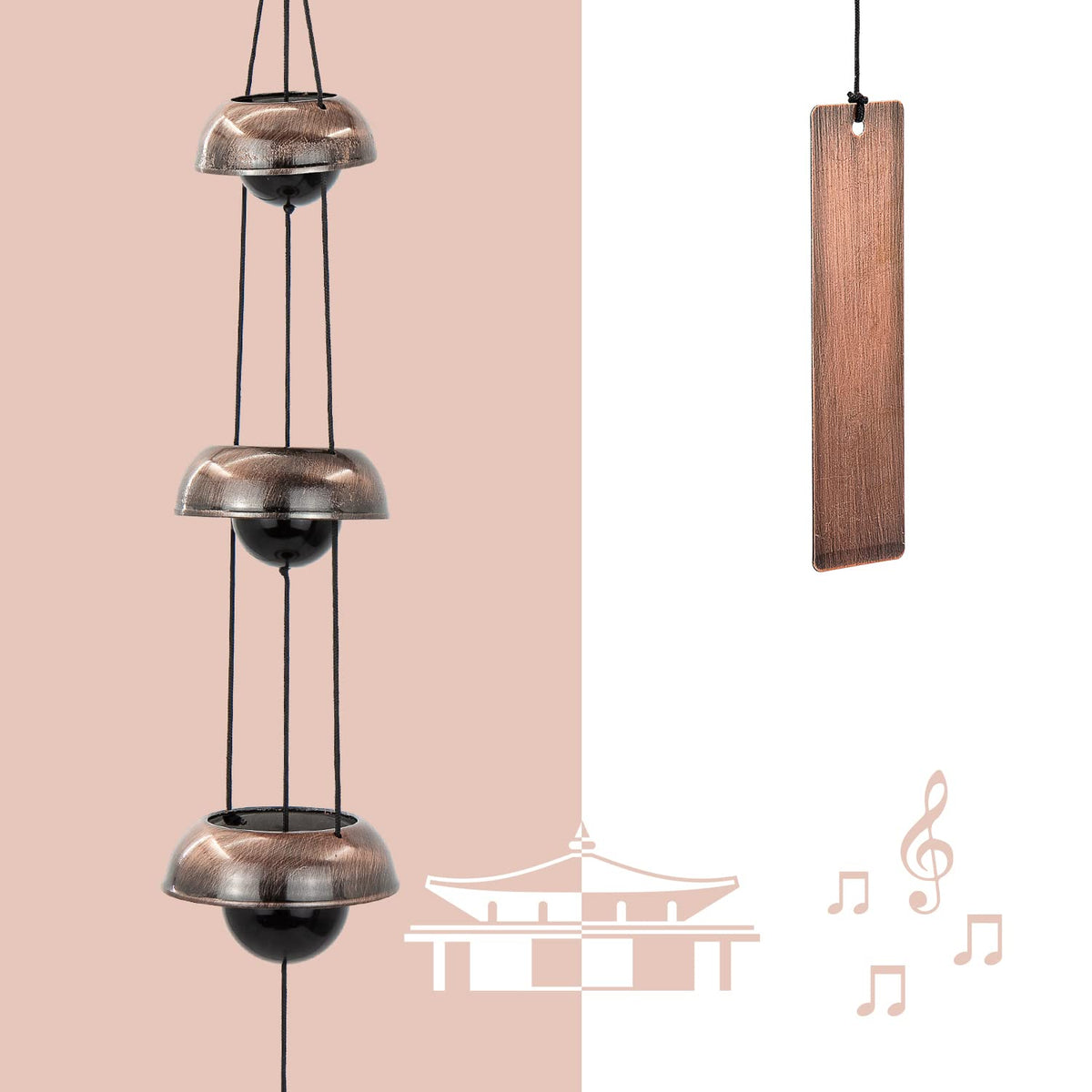 Copper Wind Chimes (3 Copper Bell)
