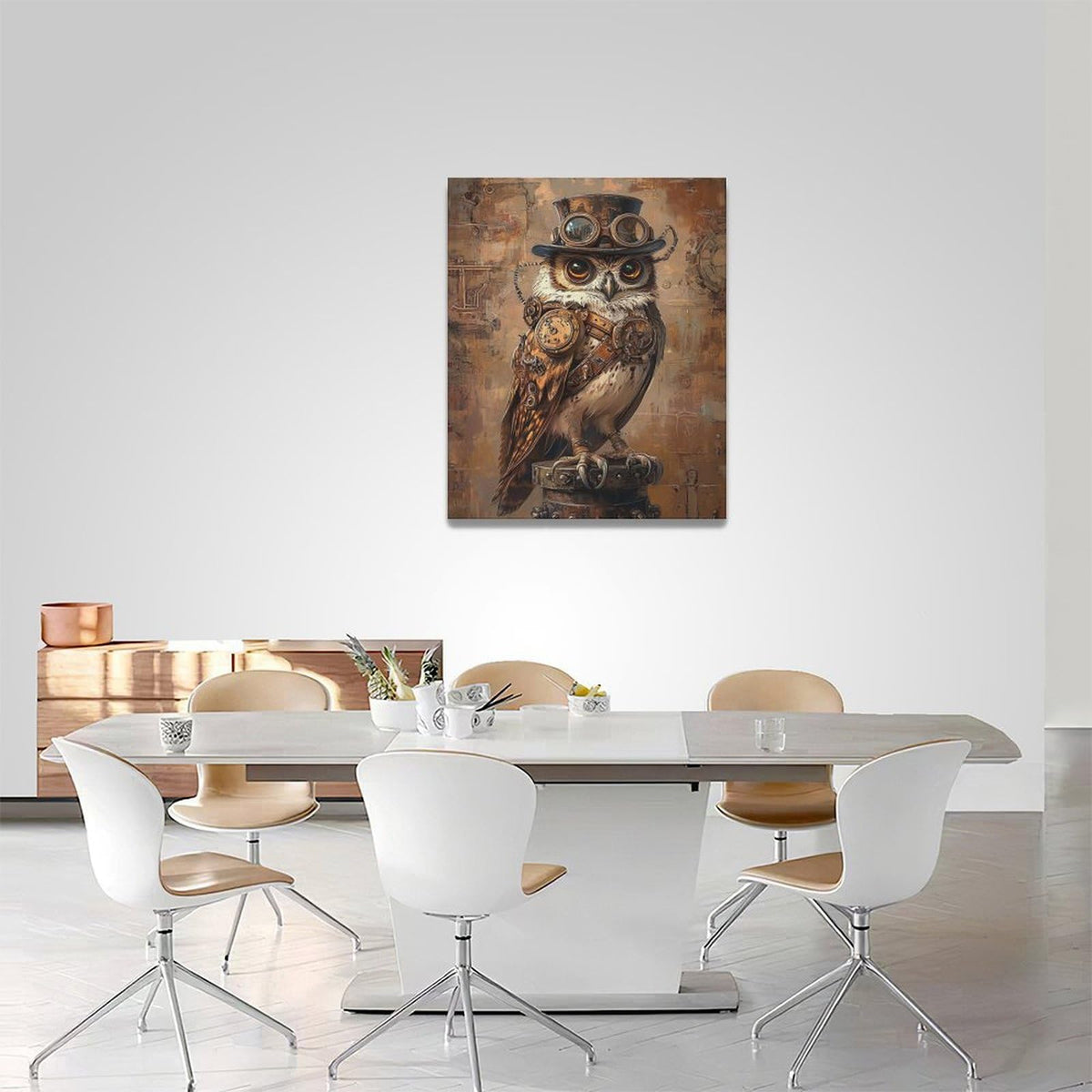 Steampunk Wall Art (20"L x 16"W / Steampunk Owl)