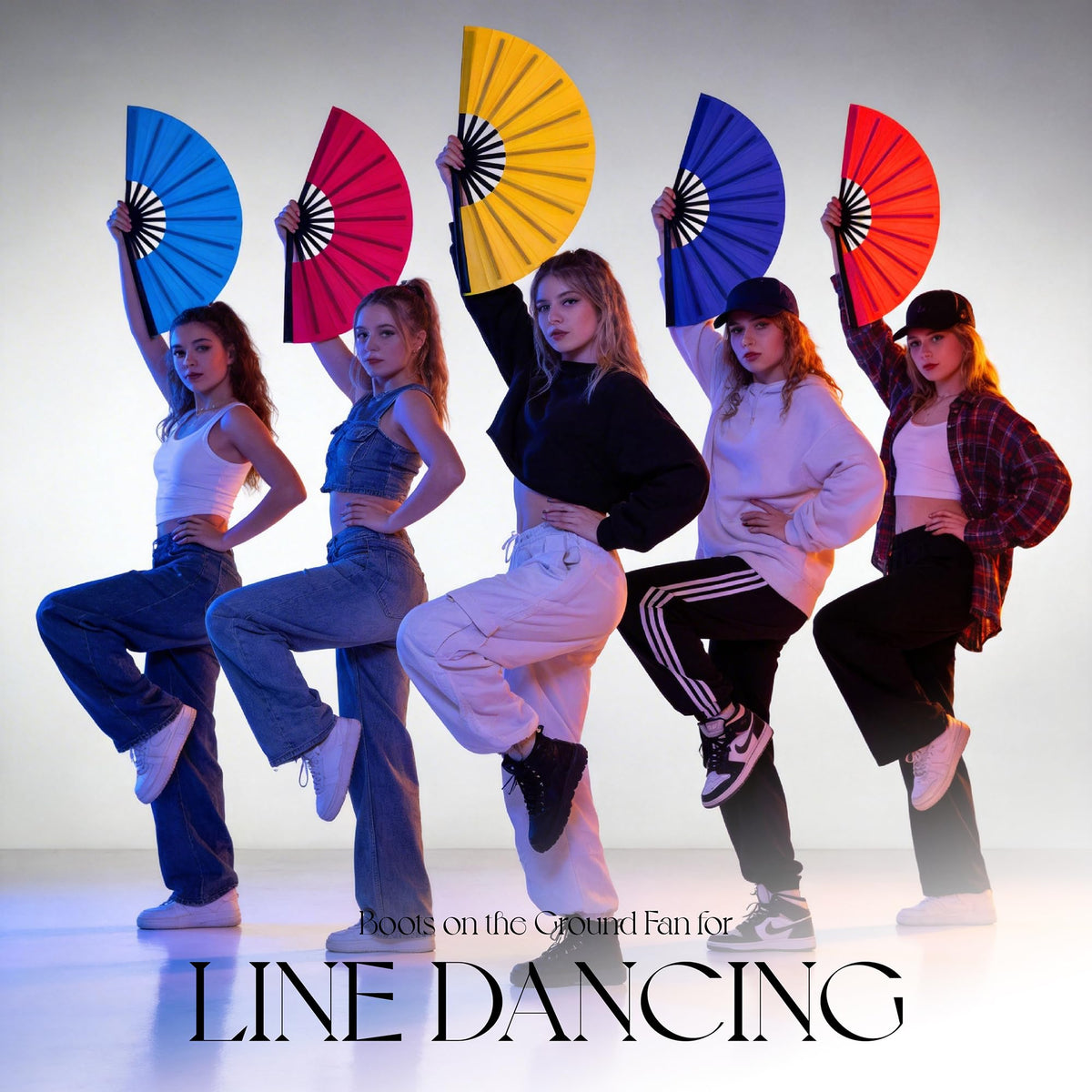 Rave Fans Bulk for Line Dancing (Colorful)