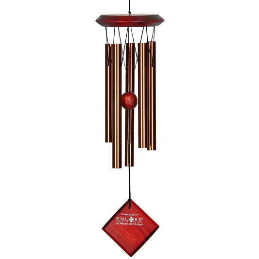 Woodstock Wind Chimes of Mars Chime for Outside 17" Bronze Small Light Sound Wind Chime Décor for Outdoor Garden (Bronze)