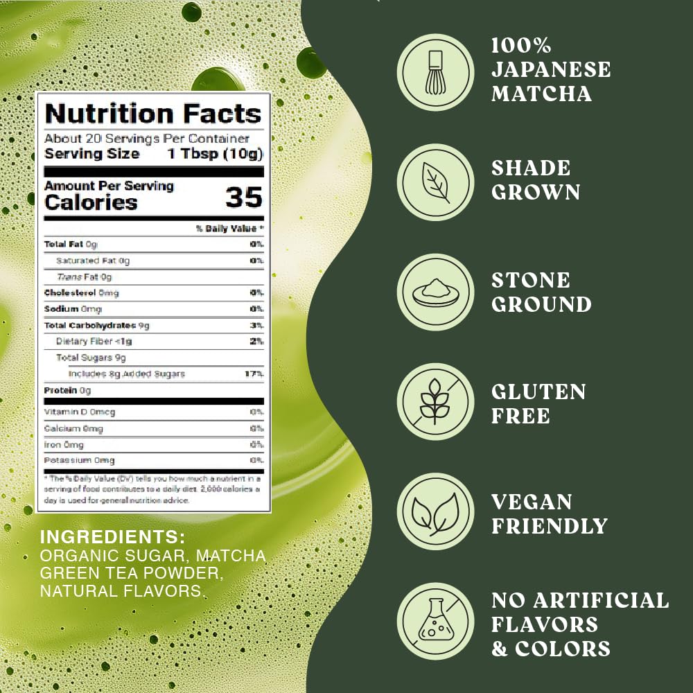Harmony Yuzu Matcha Powder 7.05 oz Bag (20 Servings)