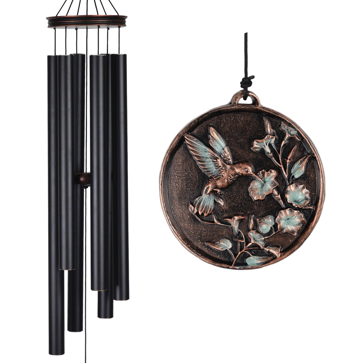 Large Wind Chimes for Outside Deep Tone (46" Hummingbird - A)
