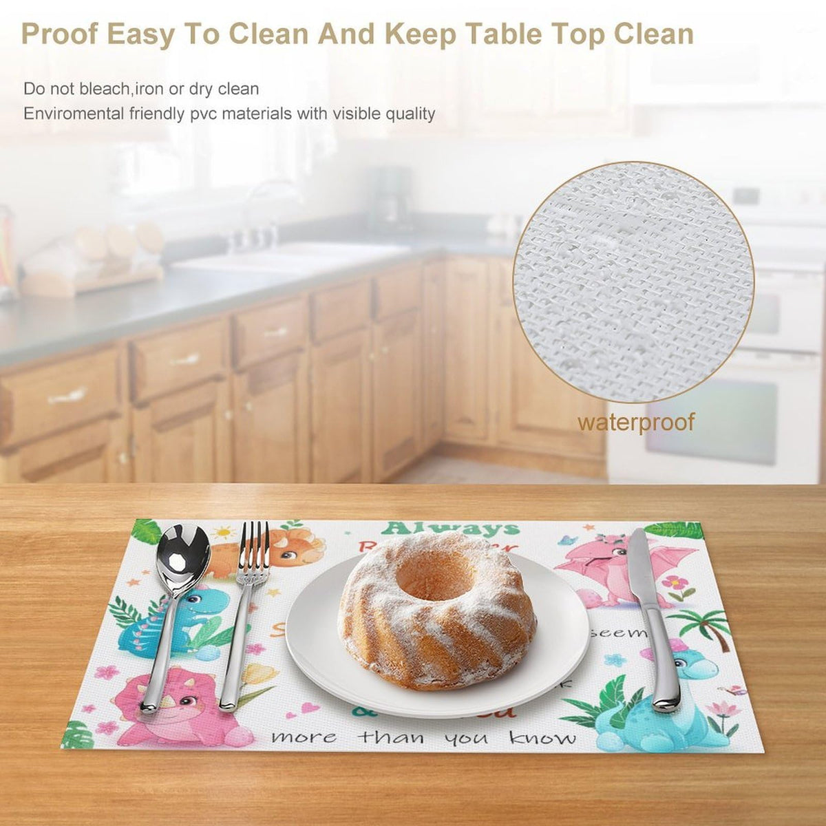 Dinosaur Placemat Set of 4 (Dinosaur-1 / 4pcs)
