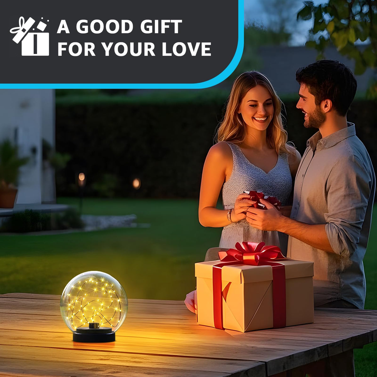 2 Pack Solar Floating Pool Lights Ball Solar Powered LED Flickering that Float Globe Lights Water (Orange)