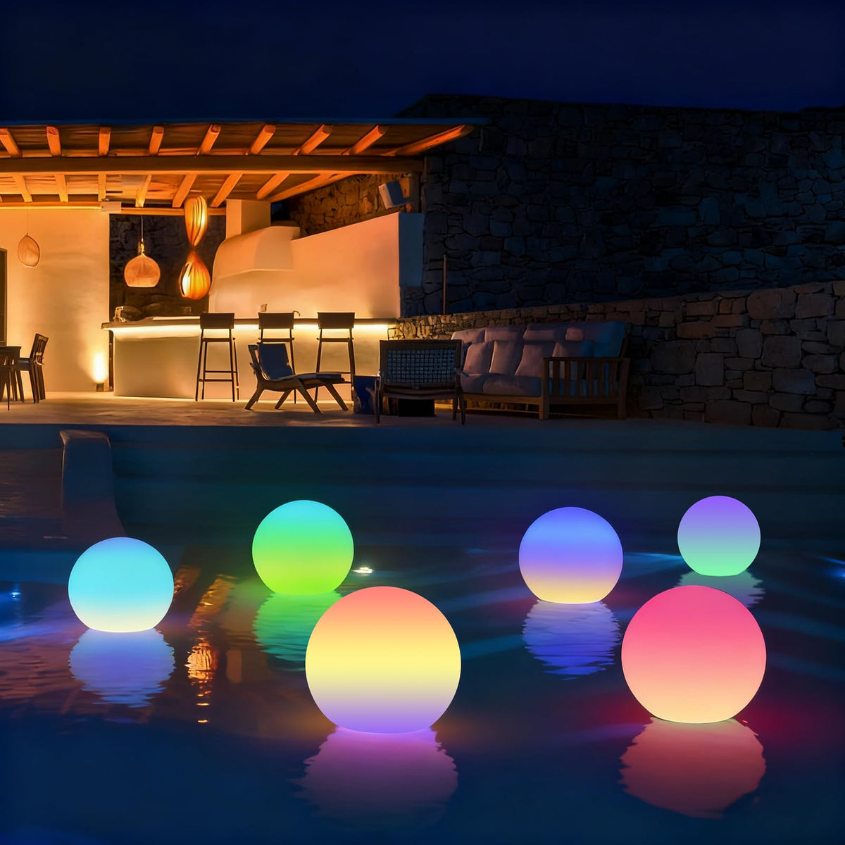 3 inch Floating Pool Lights (3-inch 6pack)