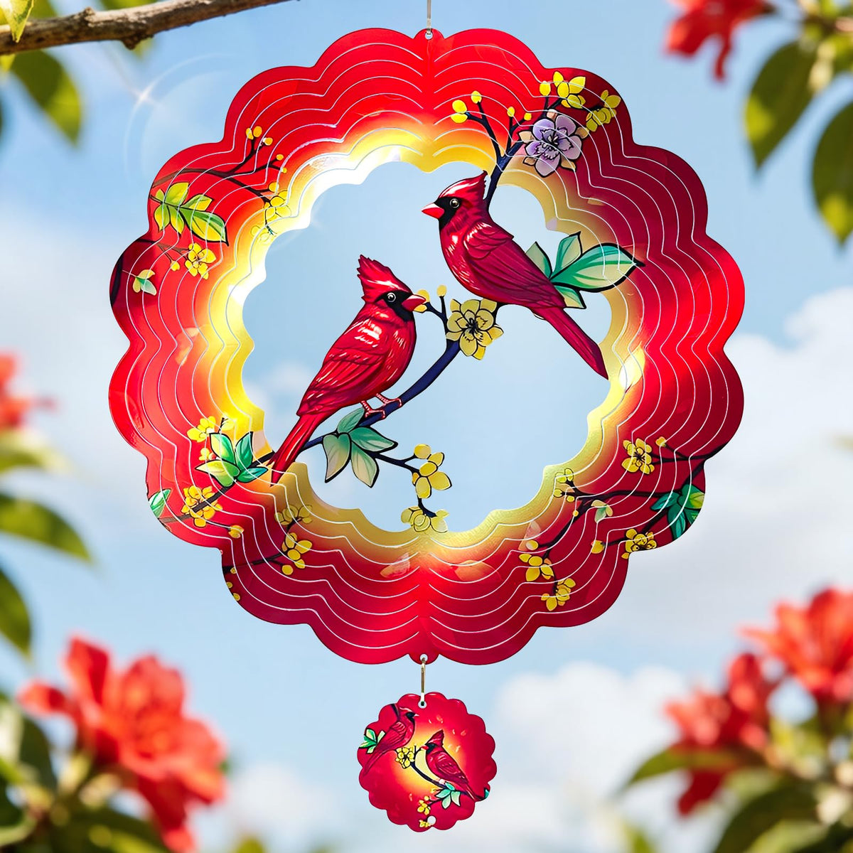Cardinal Wind Spinner for Mother's Day (12In-Cardinal)