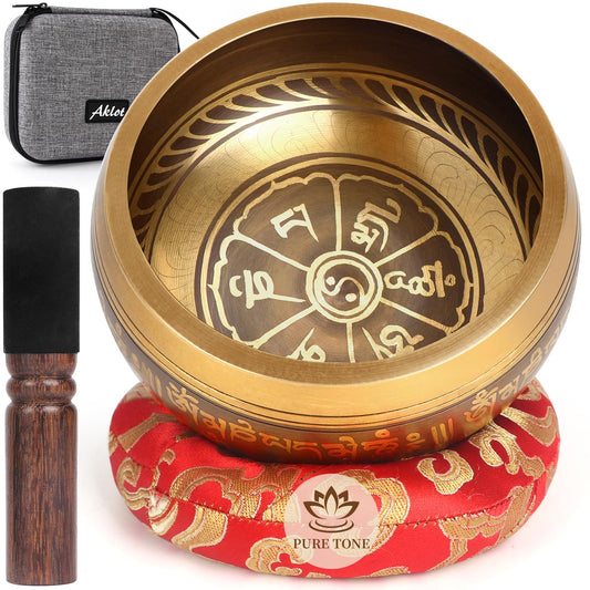 HandMade Meditation Singing Bowl (5 inch Flower)