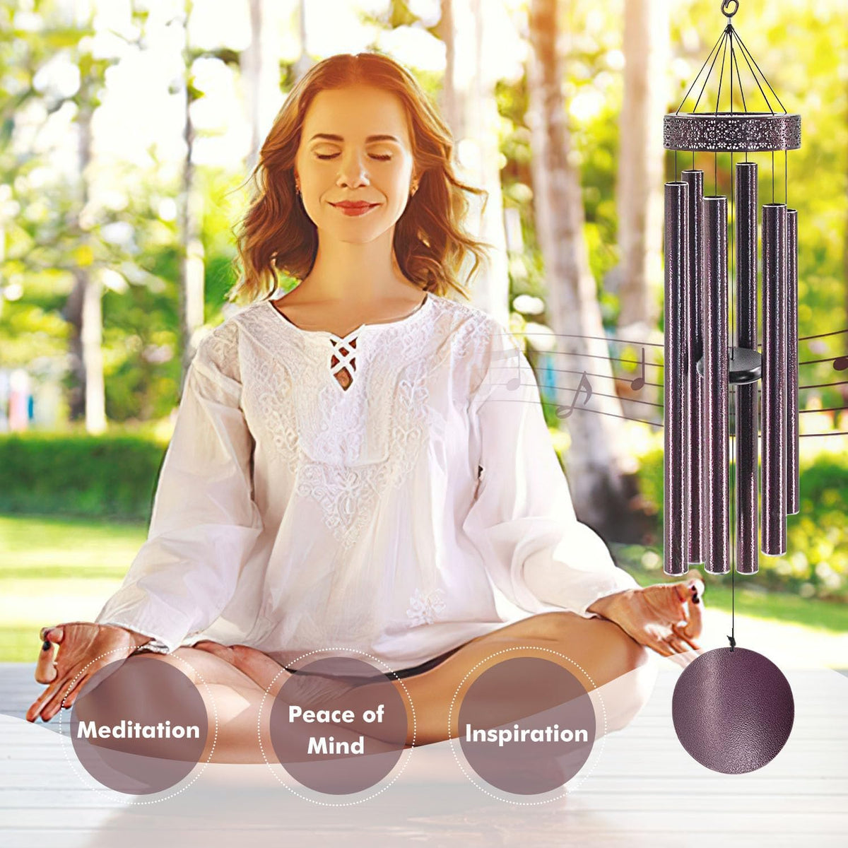 48'' Wind Chimes for Outside Deep Tone (48“-Bronze)