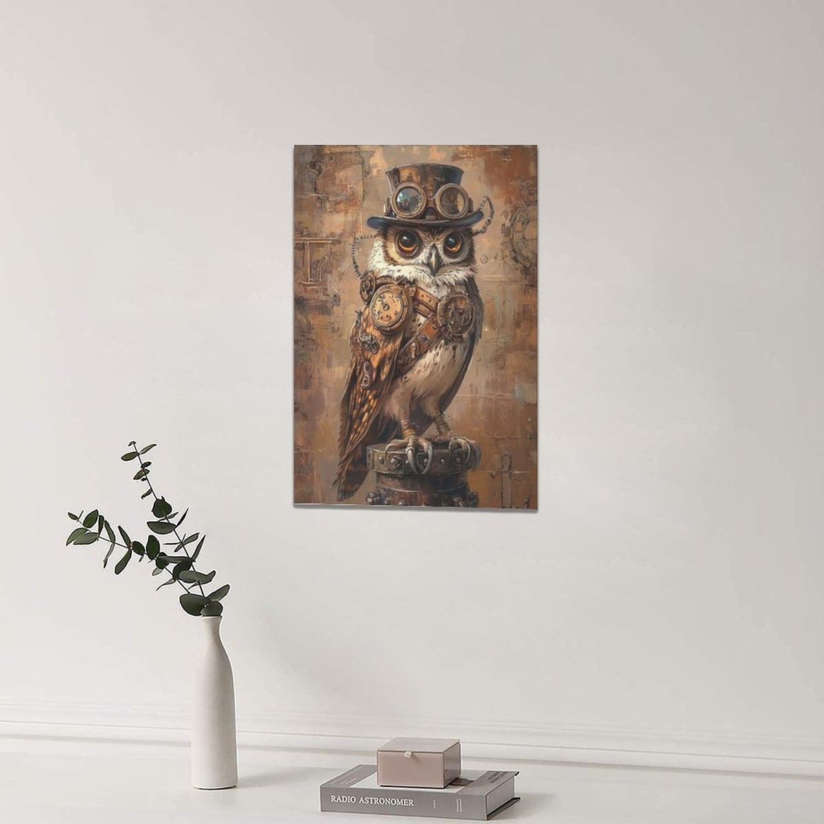 Steampunk Wall Art (24"L x 16"W / Steampunk Owl)