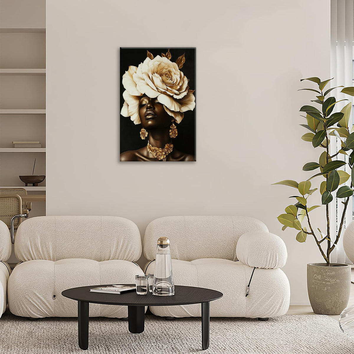 African American Woman Wall Art (24"L x 16"W / African American)