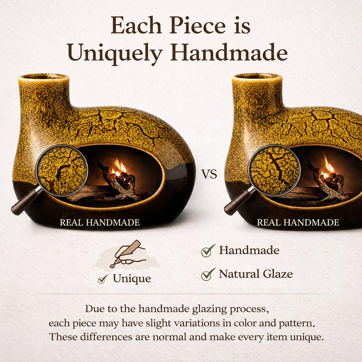 Handcrafted Ceramic Palo Santo Holder (Yellow)