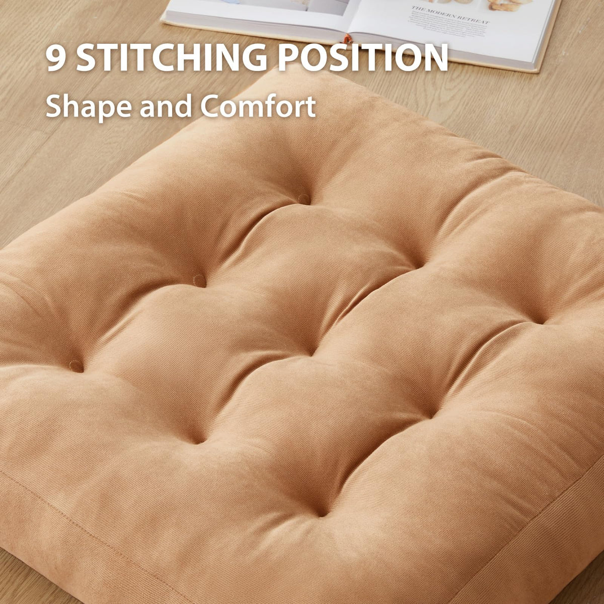 Meditation Floor Pillow Set of 6 (Coffee)