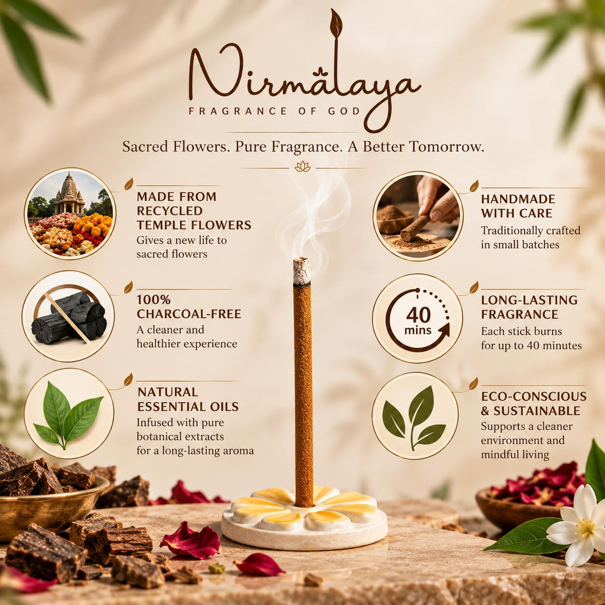 Premium Jasmine Dhoop Sticks