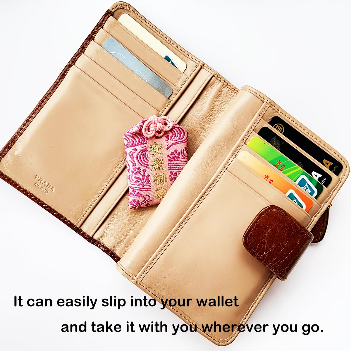 Handmade Traditional Japanese Omamori Blessing Lucky Amulet for Pregnancy Safety Hanging Fortune Bag Gifts for Women Men (Pink-pregnancy Safety)
