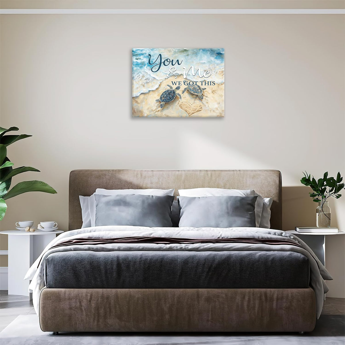 Turtle Canvas Wall Art Inspirational Prints Painting Framed ArtWork 16"x24" (Turtles / 24"L x 16"W)