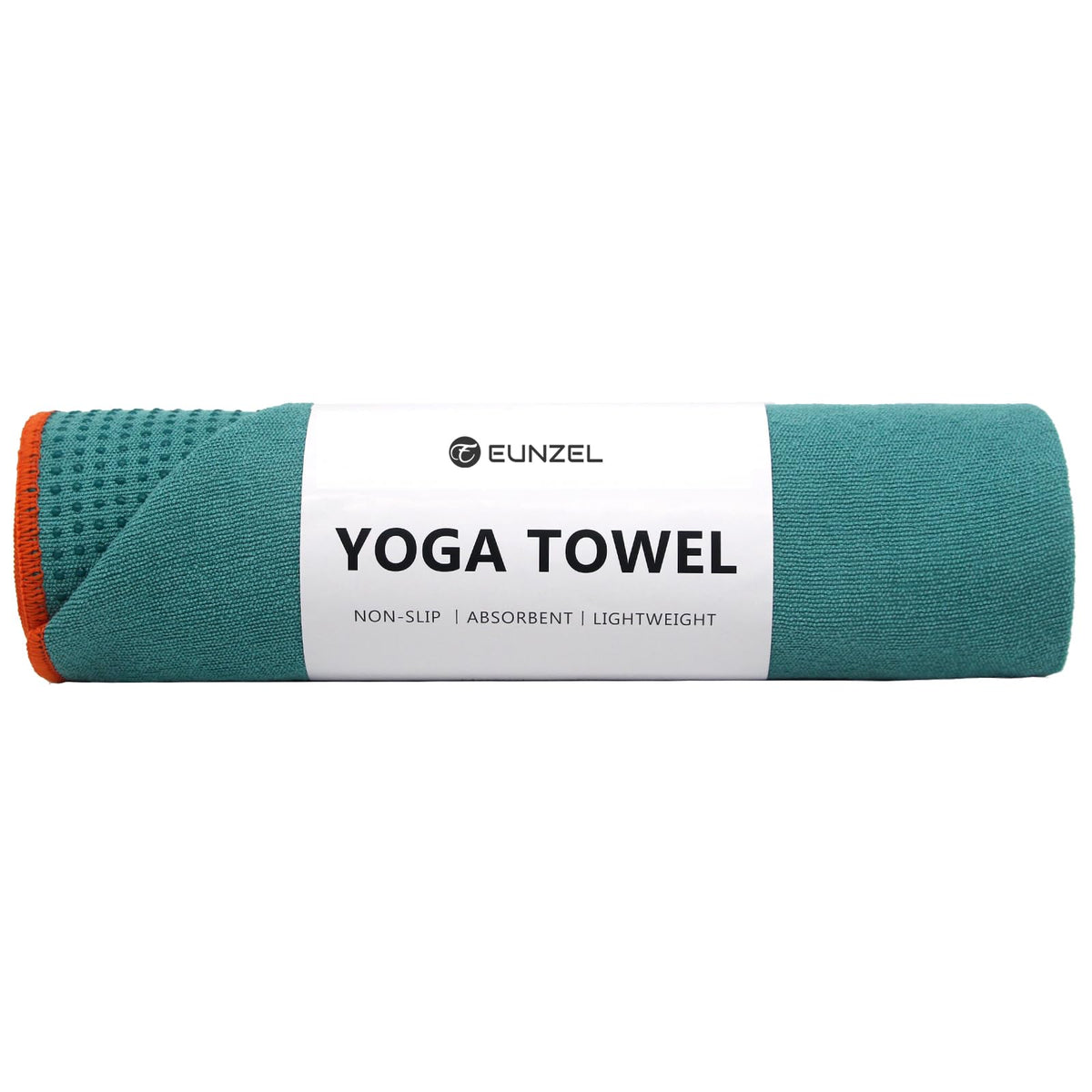 Hot Yoga Towel (Dark Cyan/ Orange)