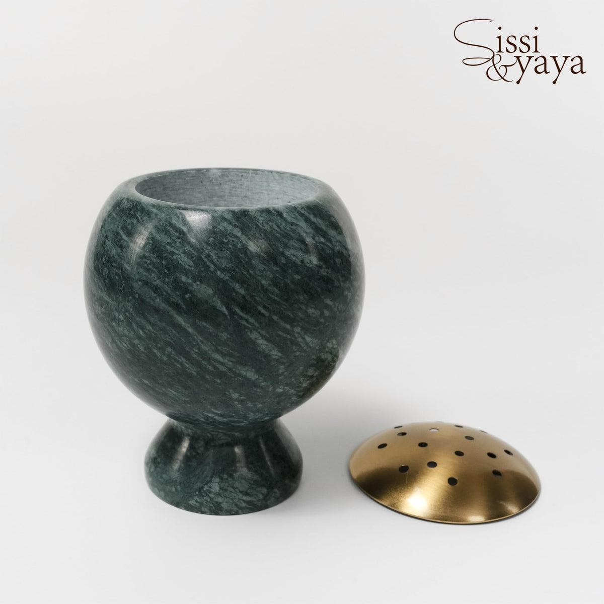 Natural Marble Incense Burner (Green)