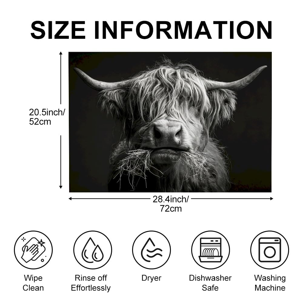 Highland Cow Stove Top Cover (Colorful2265)