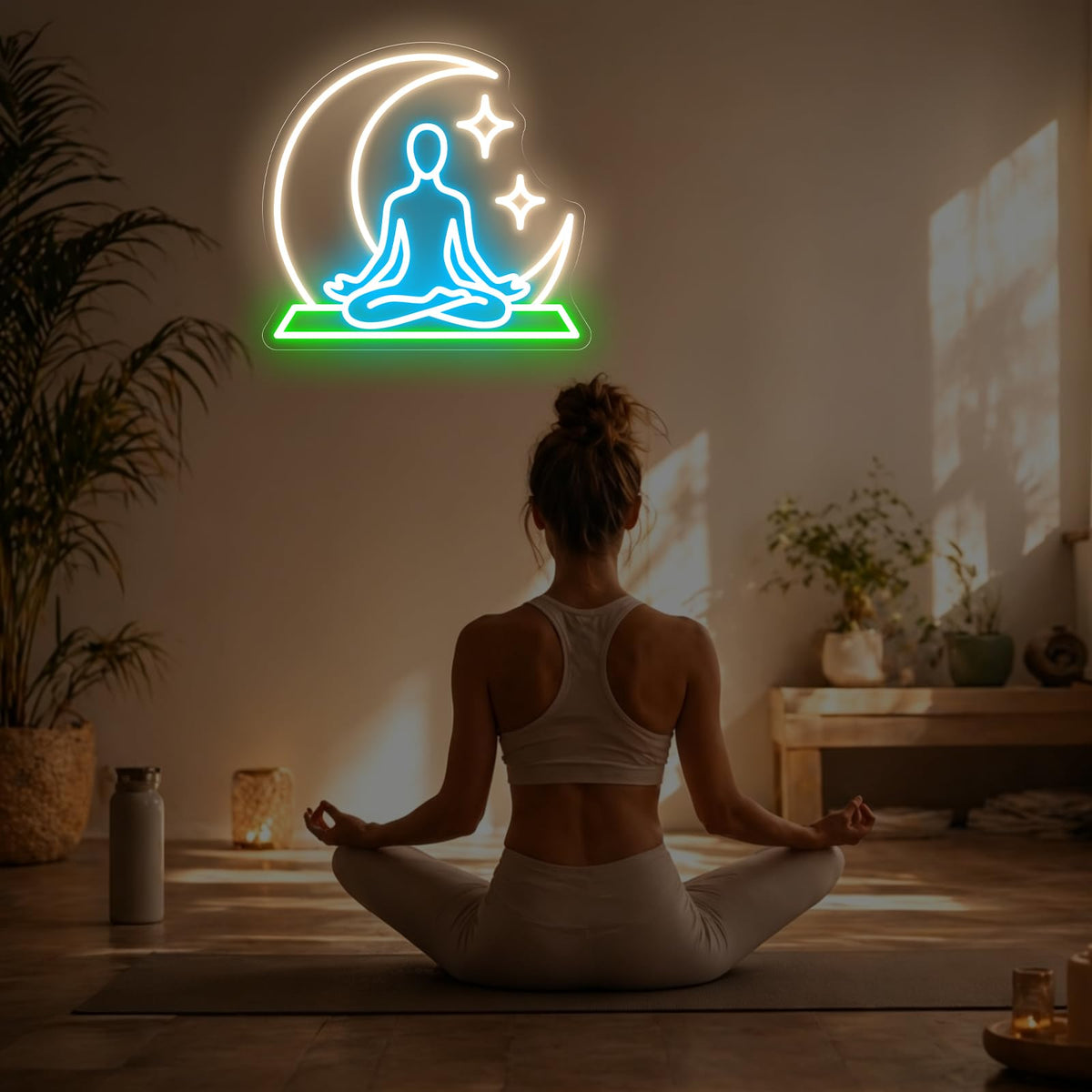 Yoga Neon Sign for Meditation Room (Yoga)