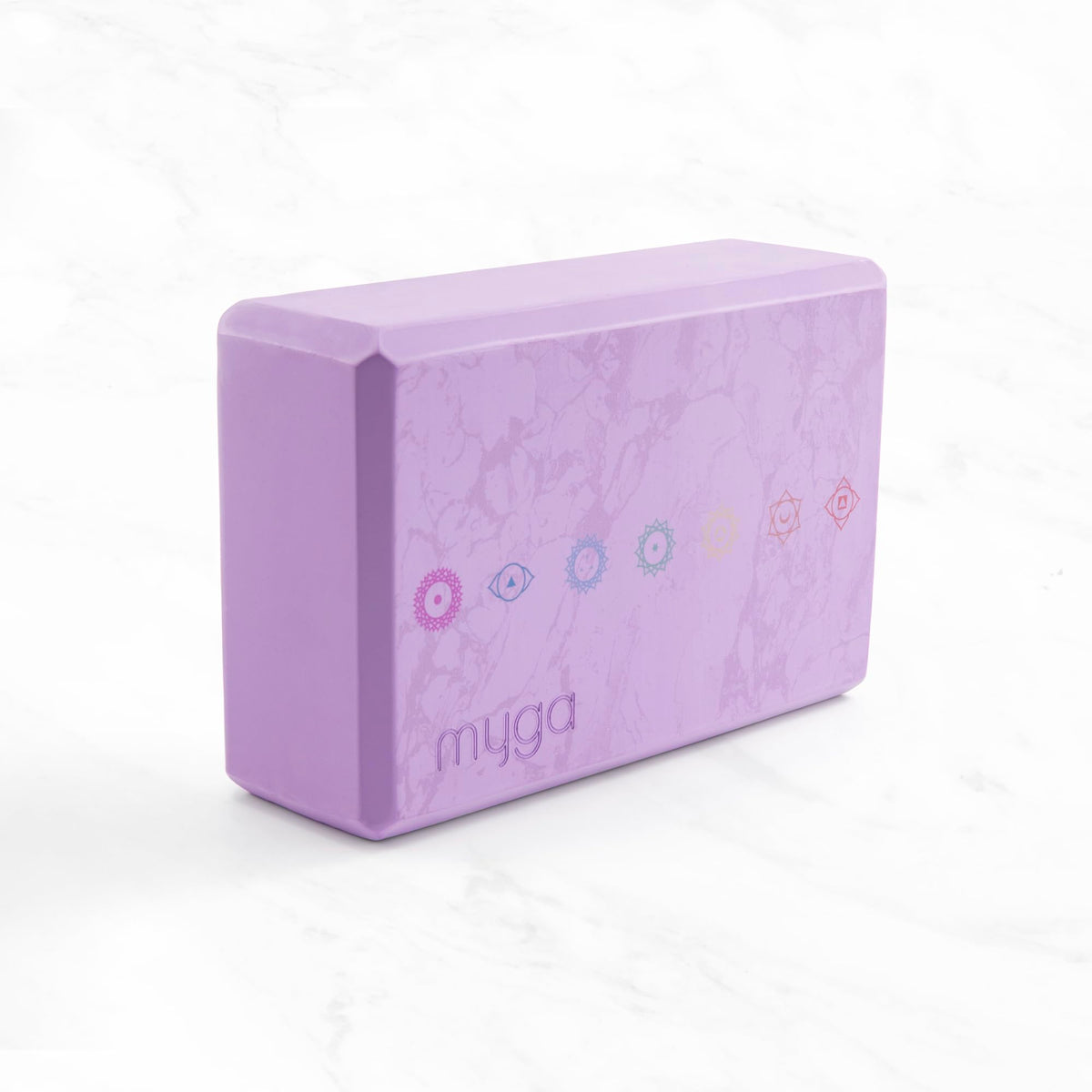 Yoga Block Lightweight EVA Foam Yoga Brick (Chakra / One Size)