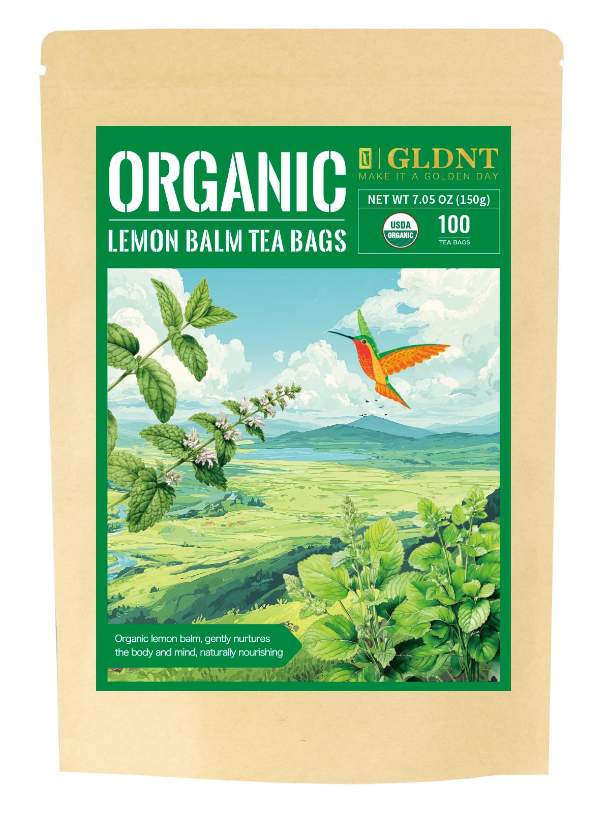 Organic Lemon Balm Tea Bags