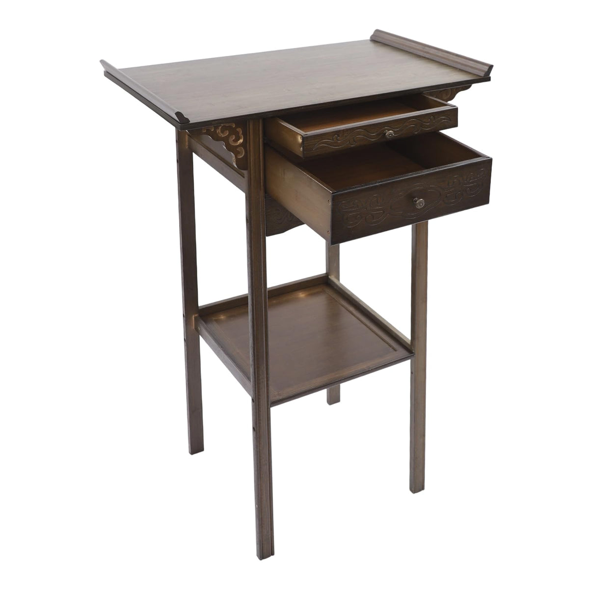 Bamboo Altar Table with Drawer (26" x 15.8" x 39.4")