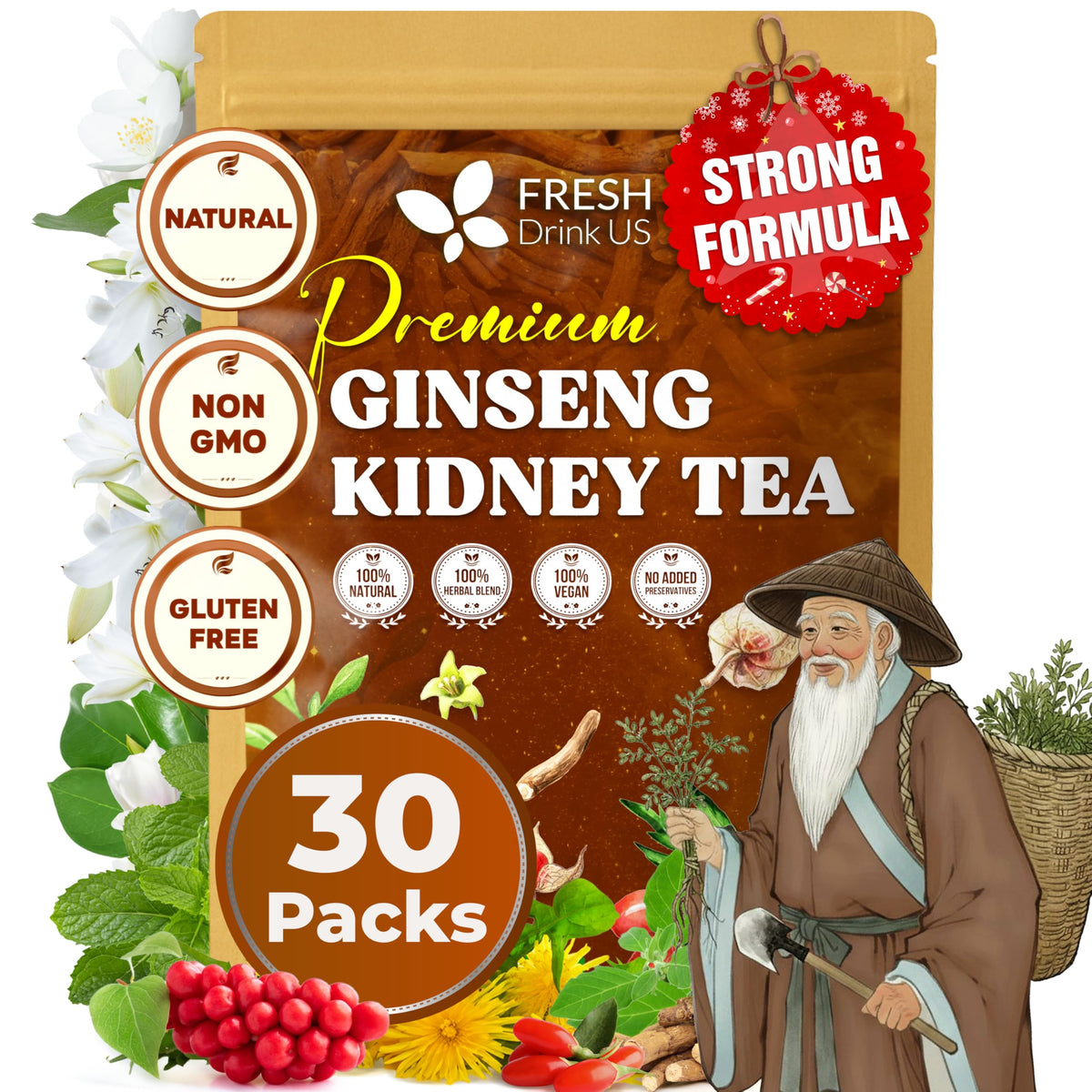 Ginseng Kidney Tea (30 Packs)