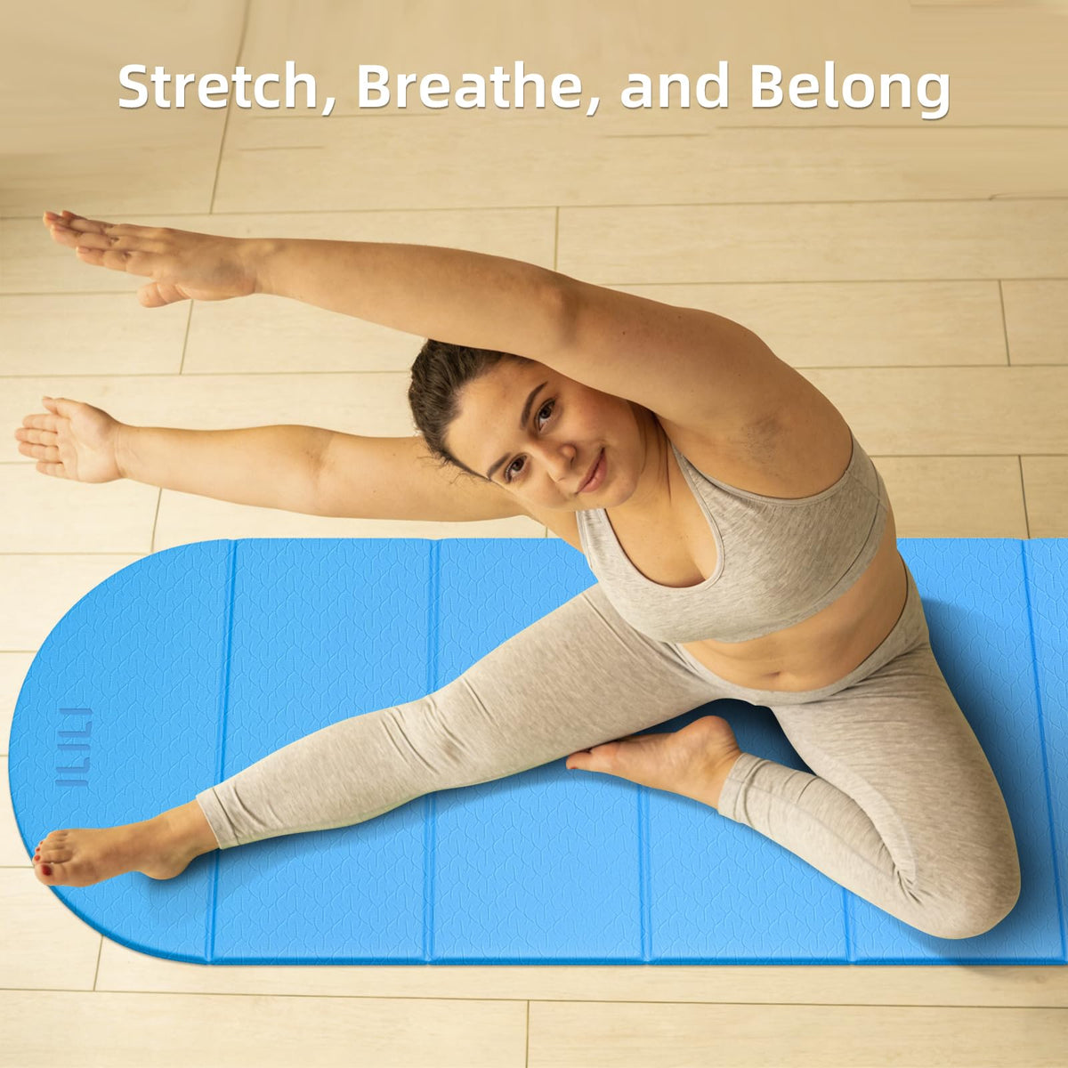Foldable Yoga Mat (Sky Blue)