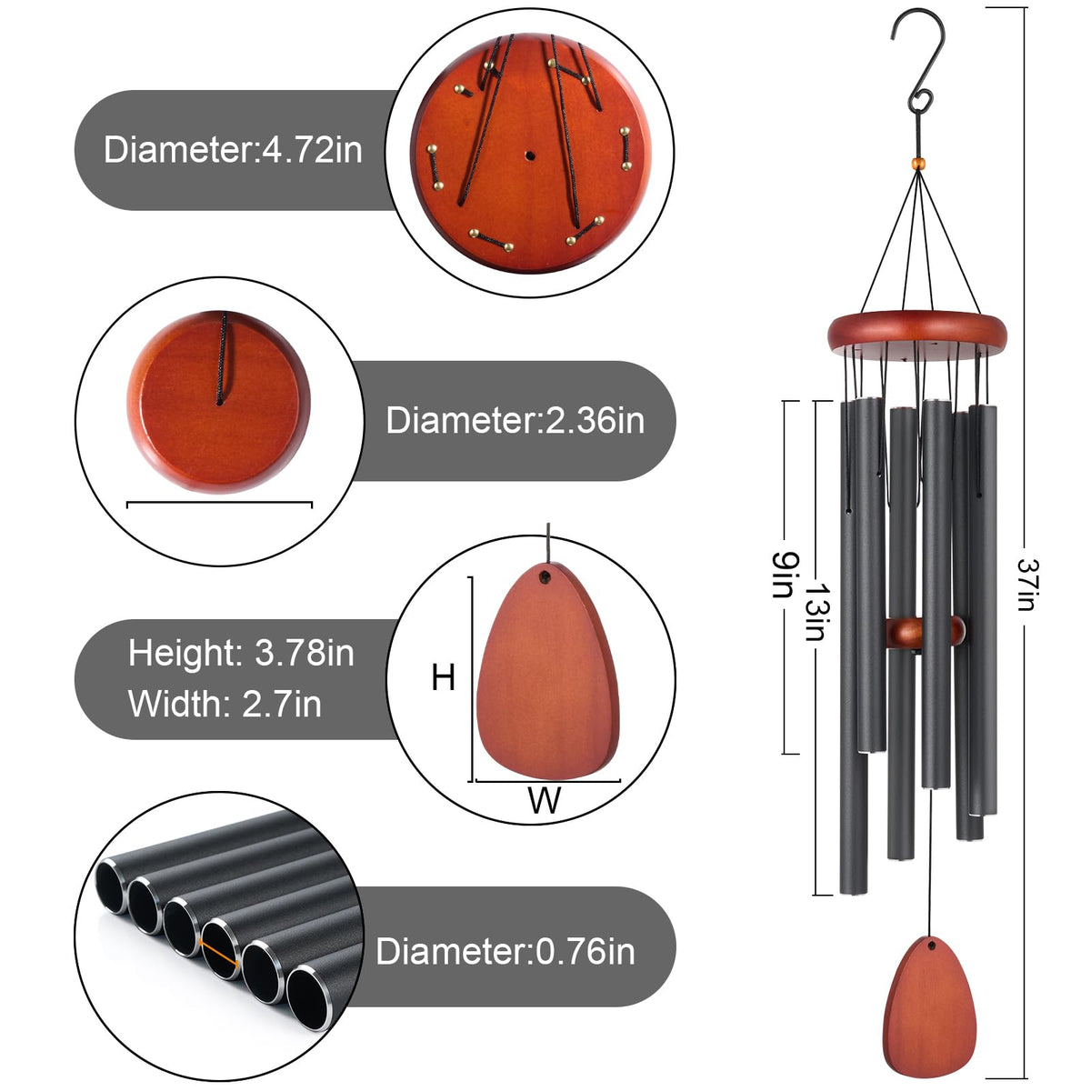 Large Wind Chimes for Outside