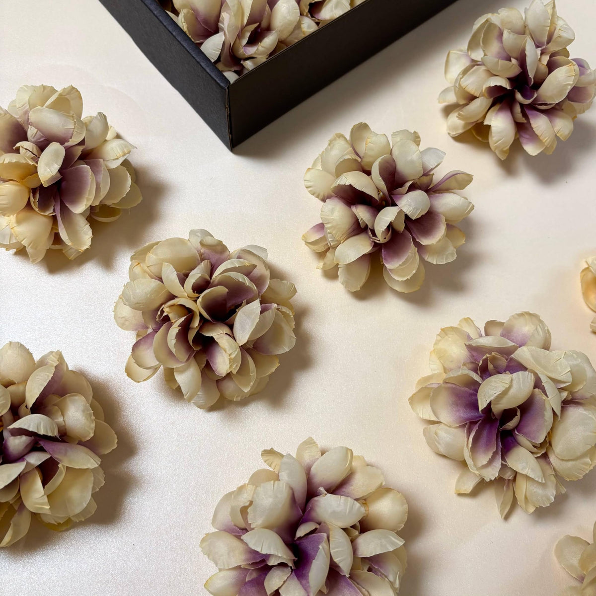 Floating Flowers for Floating Candle Centerpieces (Purple Yellow)