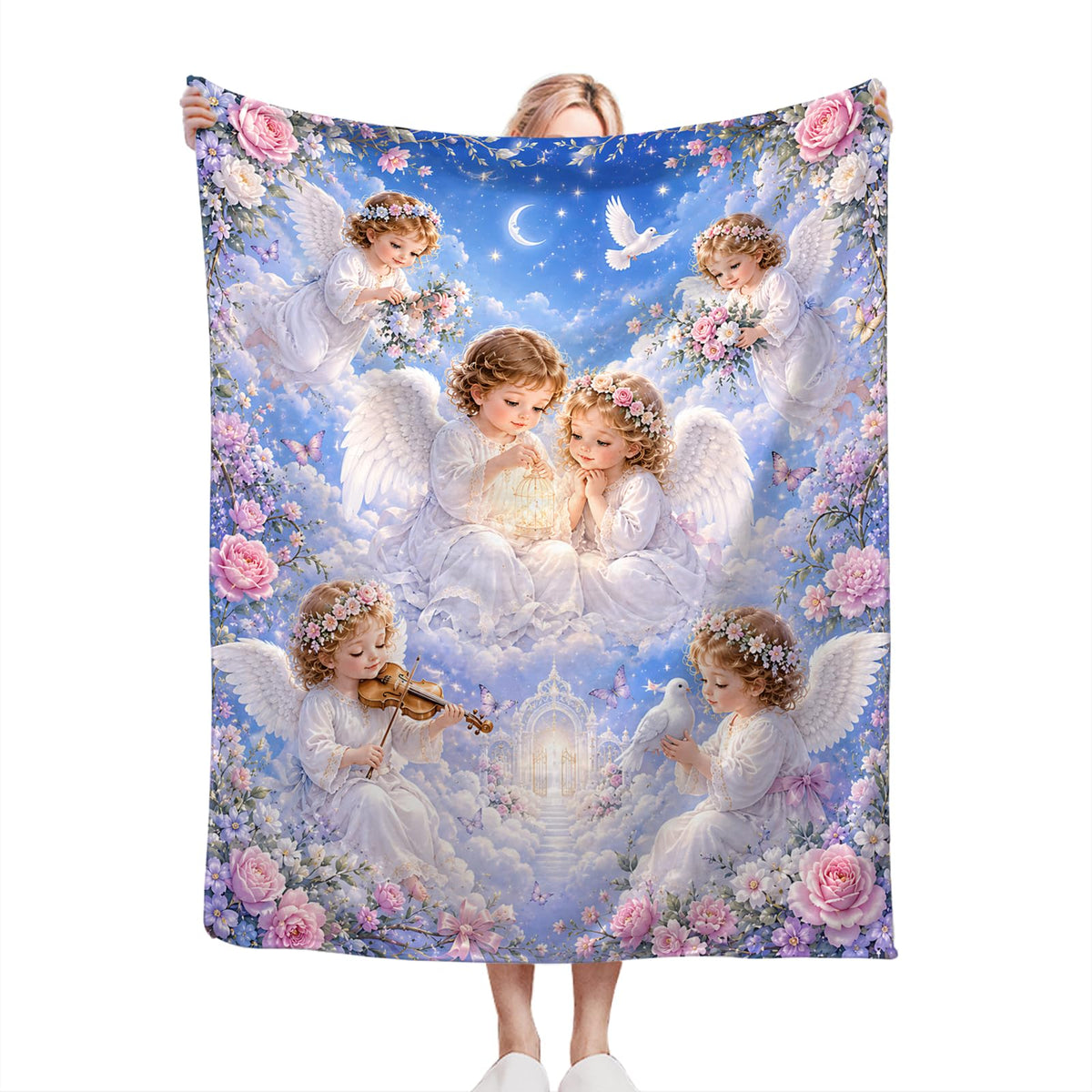 Angel Blanket (40"x50" / Purple Angel)