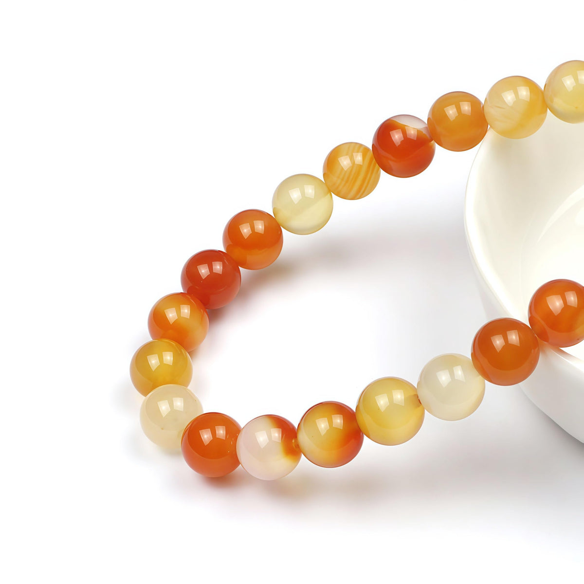 7A Round Natural Red Carnelian Gemstone Beads Stone Loose Beads for Necklace Bracelet Charms Jewelry Making 15" (Red Carnelian / 4mm)