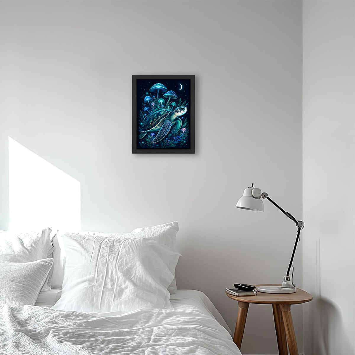 Fantasy Sea Turtle Decor Wall Art (Wall Art Framed 62 / 10"L x 8"W)