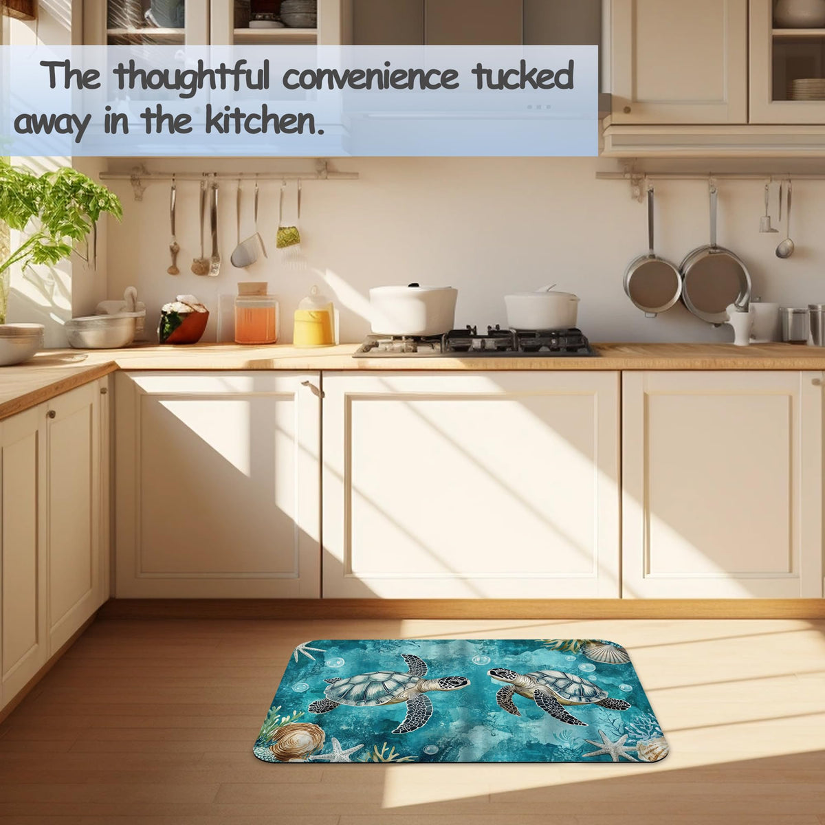 Ocean Turtle Bathroom Rug 29.5"x17" (Ocean Turtle)