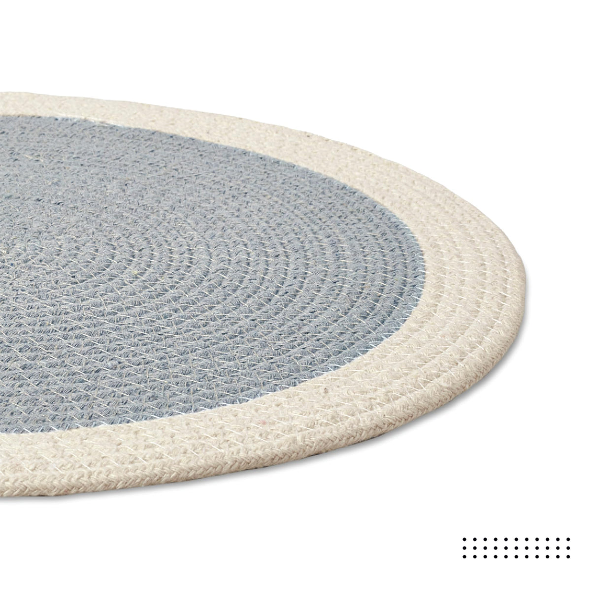 Dining Placemats (Light Grey & Off White / 13" (Set of 4))