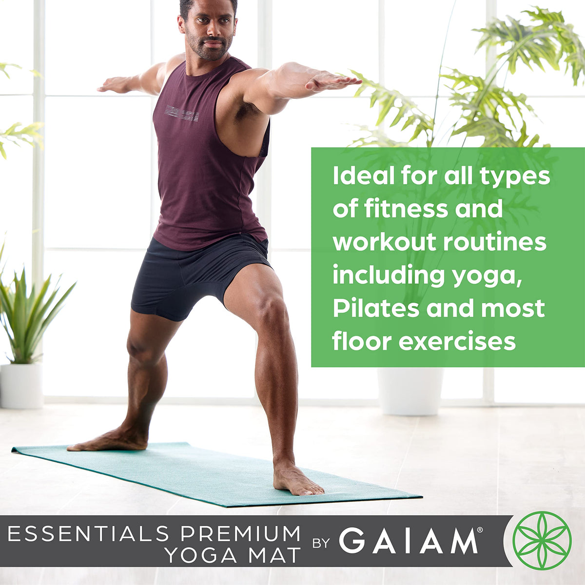 Essentials Yoga Mat (Green / 1/4" (6MM))