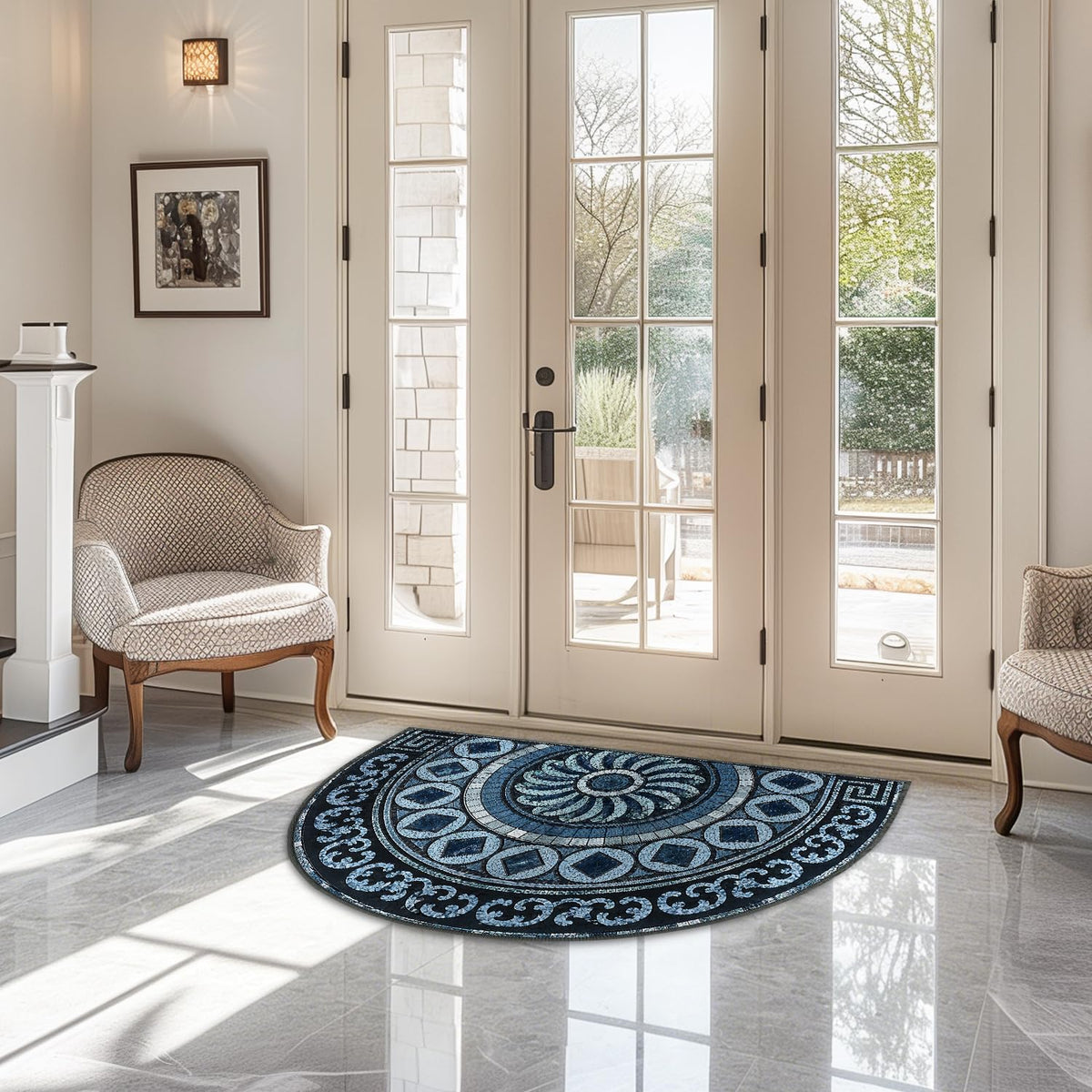Semicircular Entrance Door Mat 24" x 36" (#57 / 2' x 3' (Semicircular))