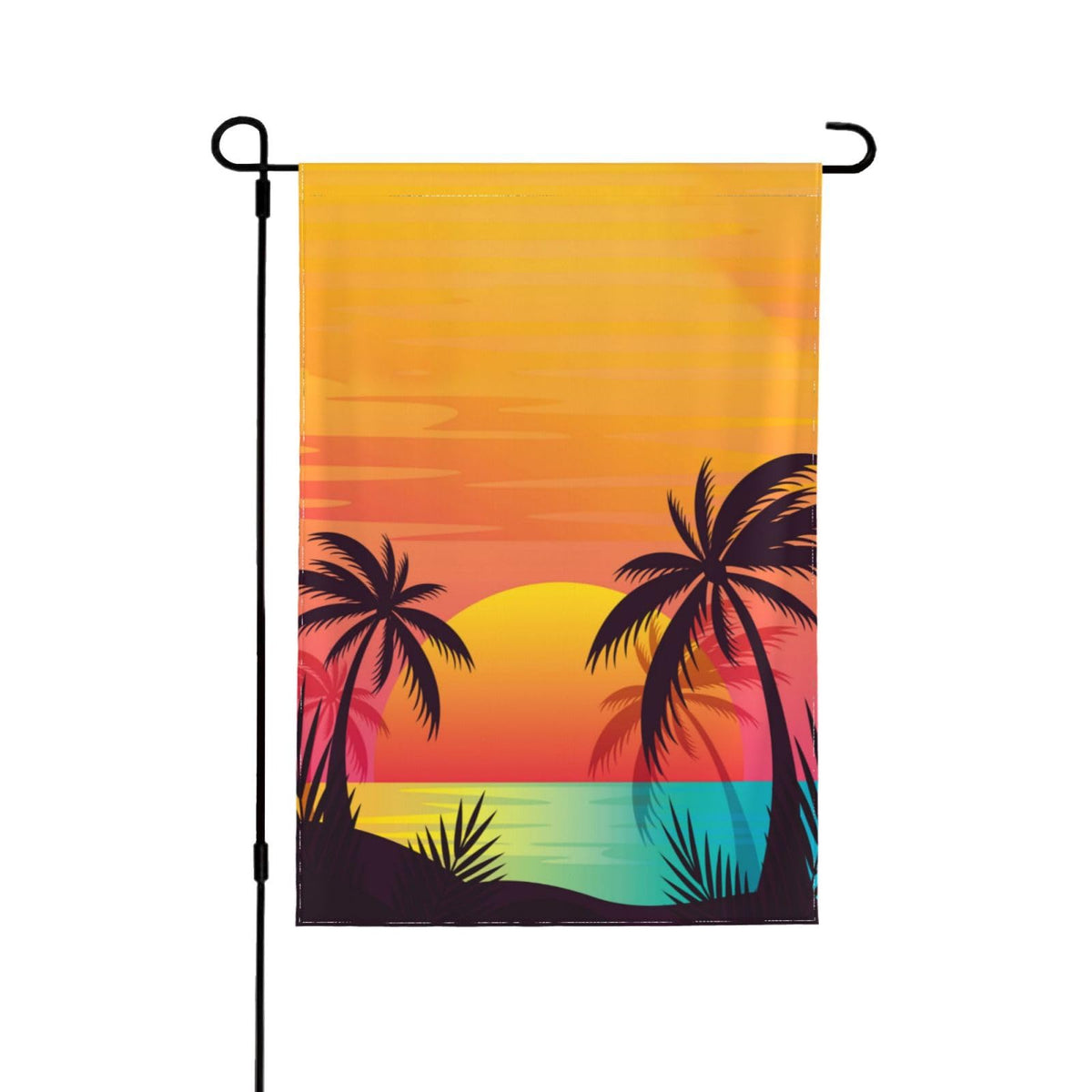 Palm Tree Garden Flags 12x18 Double Sided (Palm Tree)