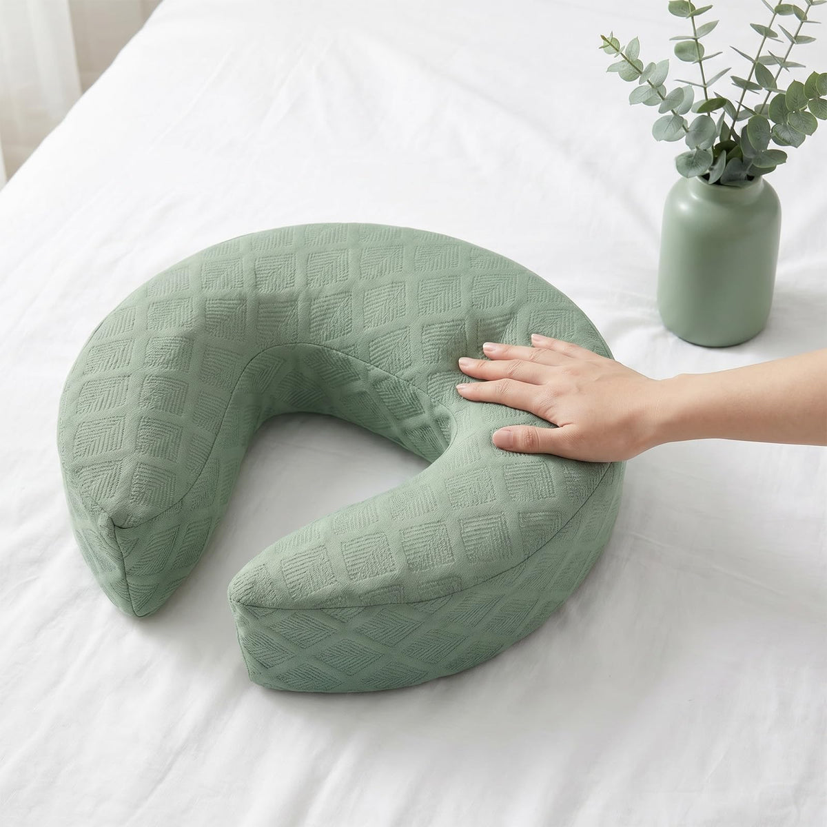 Face Down Pillows for Massage Table (Green1 / Face pillow)