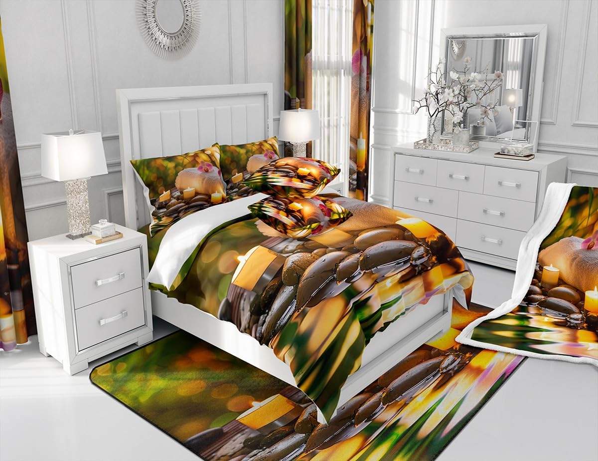 Zen Spa Duvet Cover for Boys (Cyj12009tj / Full 80"x90")